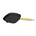 Cast Iron Paella Pans Cast Iron Fry Pan with Wooden Handle